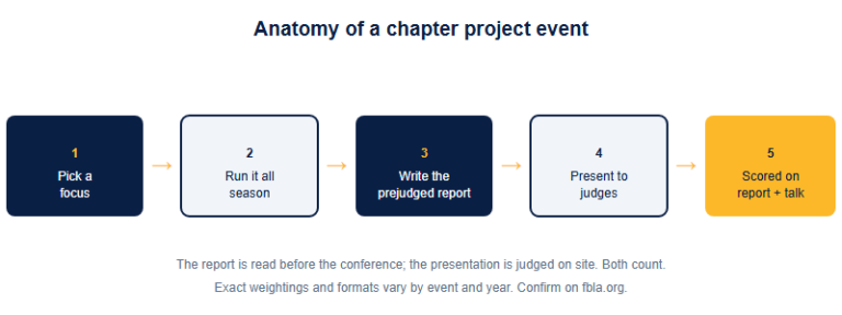 FBLA Chapter Project Events: The Team, Portfolio and Initiative Path (2026-2027)